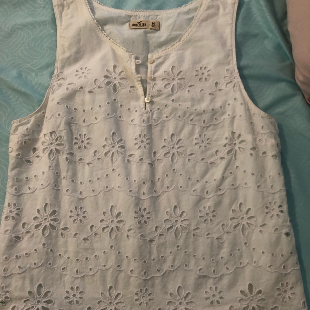 Hollister white no sleeve
